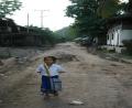 on her way back from school