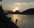 sunset fishing