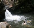 Waterfall swimming!