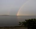 rainbow over Lake Rotorua