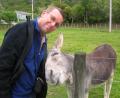 Rob and friendly donkey