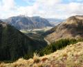 view down the valley