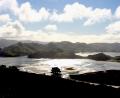 overlooking the peninsula