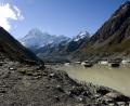 Hooker lake and Mount Cook