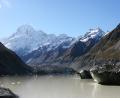 Mount Cook and Hooker glacier