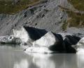 close up of icebergs