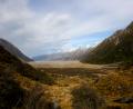 Tasman glacier valley