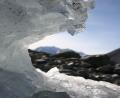 close up of ice
