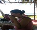 Sarah drinking kava