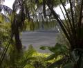 black solid lava lake