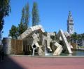 old highway water sculpture