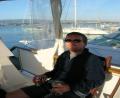 Rob on Steve's boat