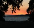 first Cachuma lake sunset