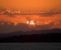 red sky at night