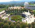 the Getty gardens