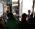on the cable car