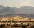 sand dunes and mountains