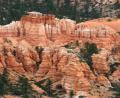 close up of hoodoos