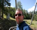 Rob on chair lift