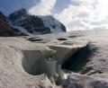 close up of the glacier