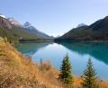 beautiful roadside lake