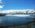 semi frozen lake