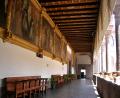art covered hallway