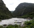 down the valley