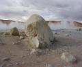 big rocks and geysers