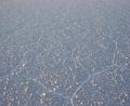 close up of salt flat