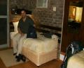 Mike in our posh pad