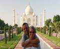 Hel and Rob at Taj Mahal
