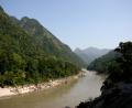 up the valley